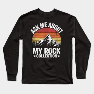 Rock Collection Collector Retro Geologist Long Sleeve T-Shirt